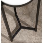 Black Angular Marble Accent Table