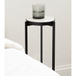 Black Angular Marble Accent Table