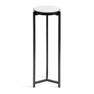 Black Angular Marble Accent Table