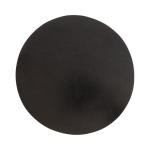 Black Round Wood Devon Accent Table