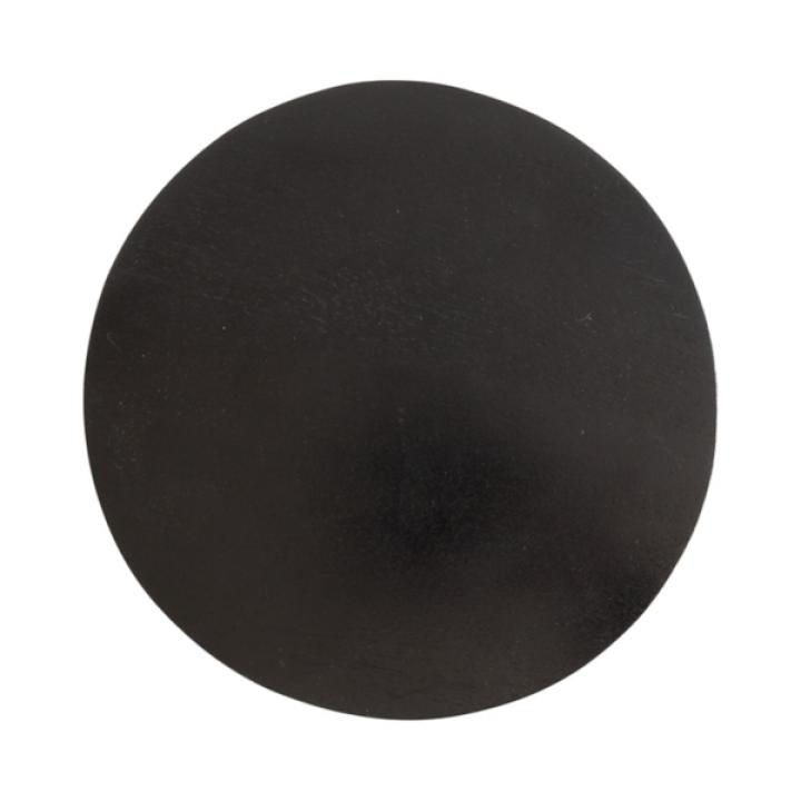 Black Round Wood Devon Accent Table