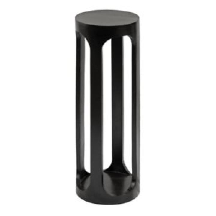 Black Round Wood Devon Accent Table