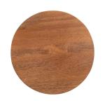 Walnut Round Wood Devon Accent Table