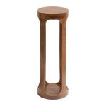 Walnut Round Wood Devon Accent Table