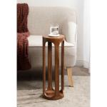 Walnut Round Wood Devon Accent Table