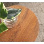 Walnut Round Wood Devon Accent Table