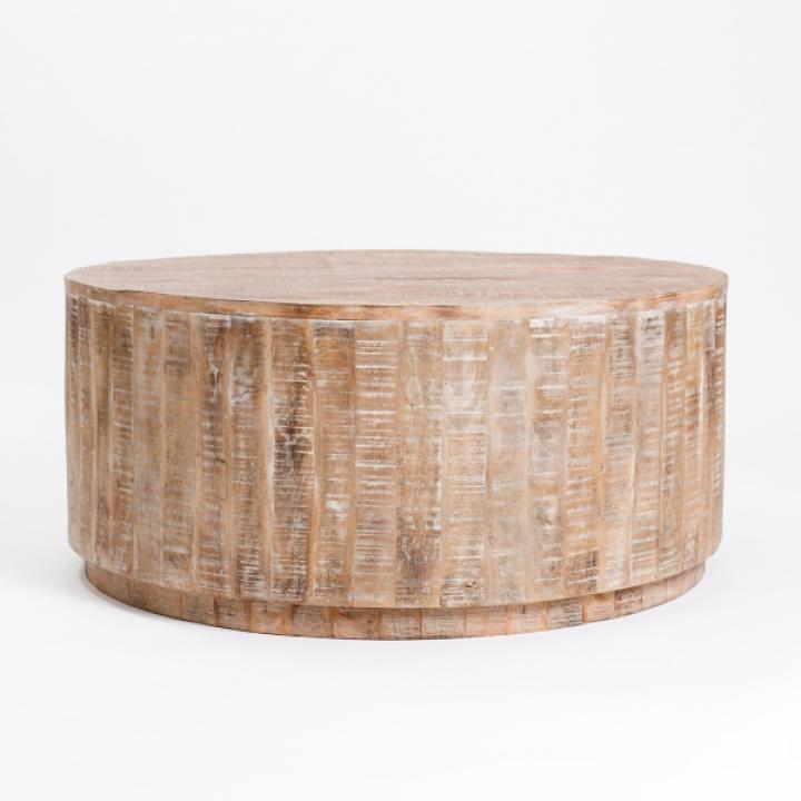 Sawmark Round Drum Coffee Table