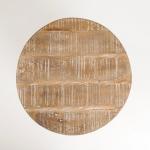 Sawmark Round Drum Accent Table