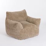 Taupe Comfy Foam Lounge Chair