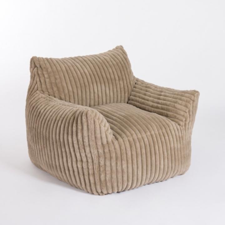 Taupe Comfy Foam Lounge Chair