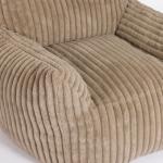 Taupe Comfy Foam Lounge Chair