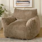 Taupe Comfy Foam Lounge Chair