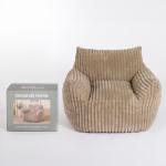Taupe Comfy Foam Lounge Chair