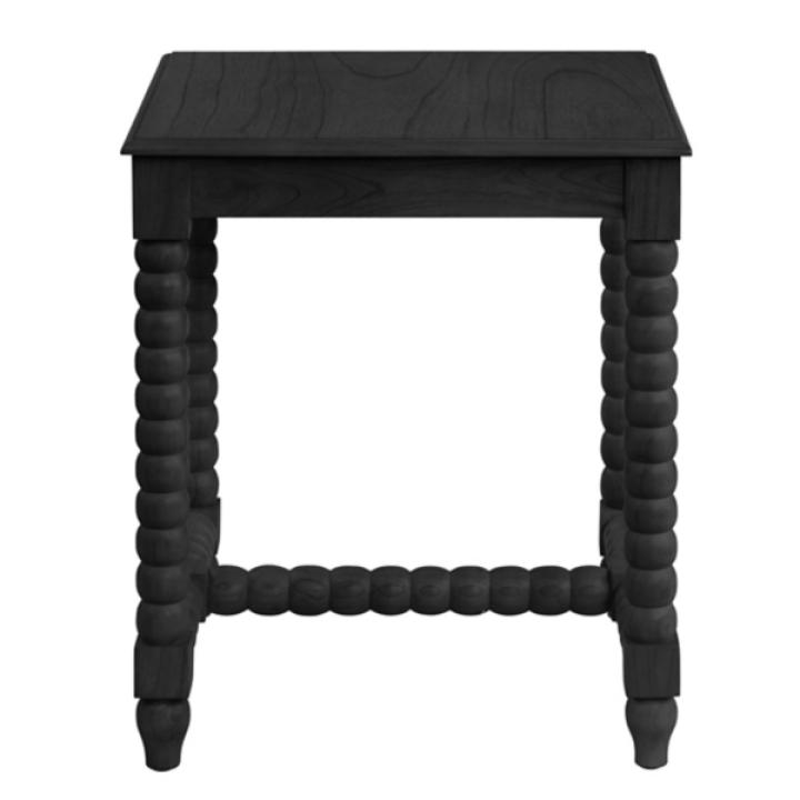 Black Beaded Murphy Accent Table