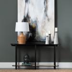 Black Beaded Murphy Accent Table