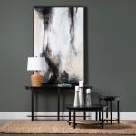 Black Beaded Murphy Accent Table