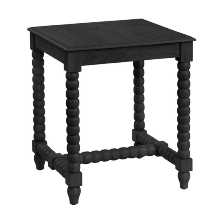Black Beaded Murphy Accent Table