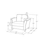 Light Brown Walter Accent Chair