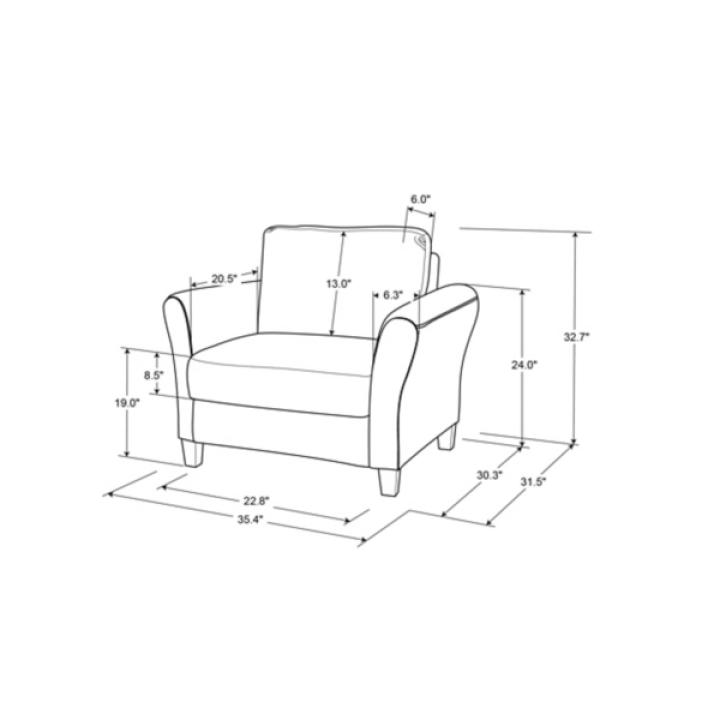 Light Brown Walter Accent Chair