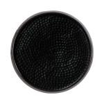 Round Black Metal Layla Accent Table