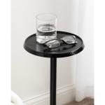 Round Black Metal Layla Accent Table