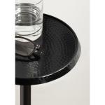Round Black Metal Layla Accent Table