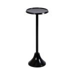 Round Black Metal Layla Accent Table