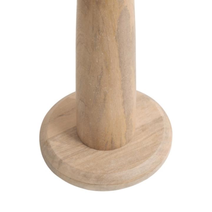 Round Natural Wood Jess Accent Table