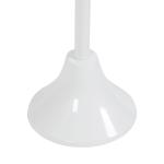 Round White Metal Layla Accent Table