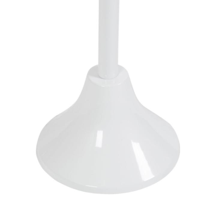 Round White Metal Layla Accent Table