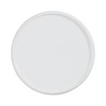 Round White Metal Layla Accent Table