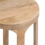 Round Natural Wood Dani Accent Table