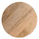 Round Natural Wood Dani Accent Table