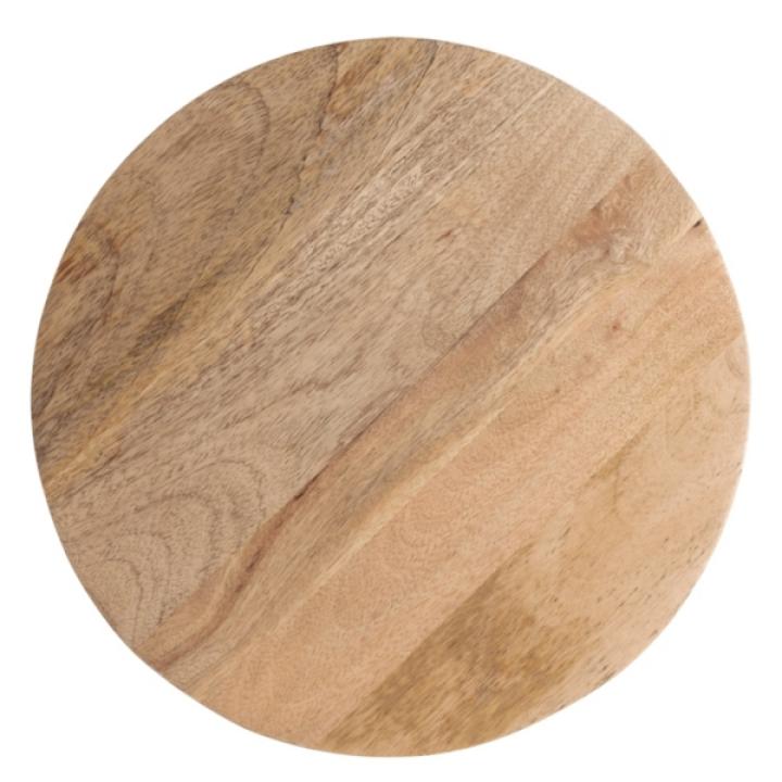 Round Natural Wood Dani Accent Table