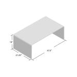 Clear Acrylic Curved Edge Coffee Table