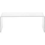 Clear Acrylic Curved Edge Coffee Table