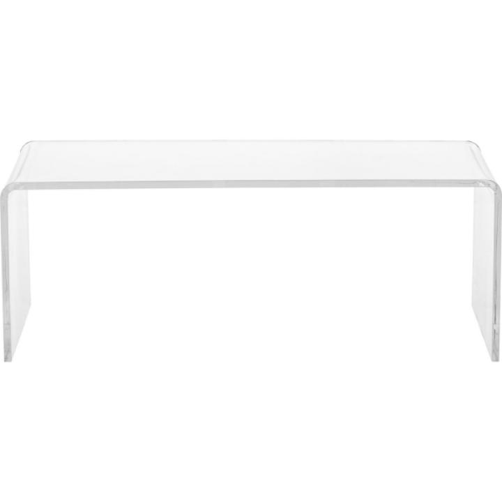 Clear Acrylic Curved Edge Coffee Table