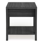 Charcoal Wood Single Drawer Side Table