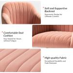 Pink Velvet Swivel Jacyln Office Chair