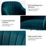 Teal Velvet Swivel Jacyln Office Chair