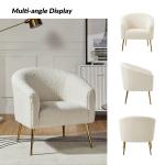 Ivory Sherpa Venice Accent Chair