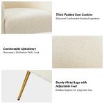 Ivory Sherpa Venice Accent Chair