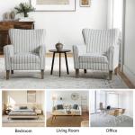 Gustaf Gray Striped Armchair