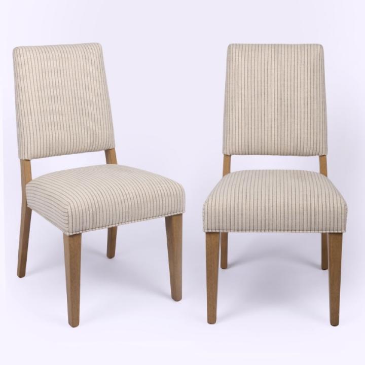 Granite Striped Reynolds Dining Chairs, Set of 2