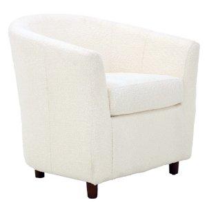 Ivory Boucle Parker Club Chair