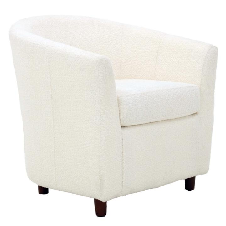Ivory Boucle Parker Club Chair