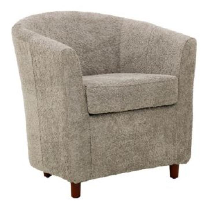 Pewter Boucle Parker Club Chair