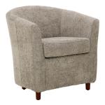 Pewter Boucle Parker Club Chair