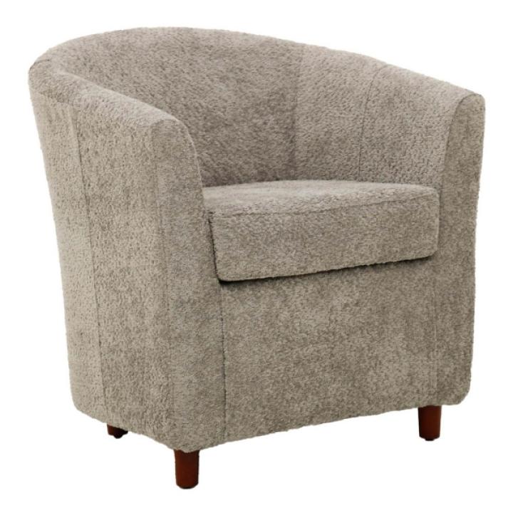 Pewter Boucle Parker Club Chair