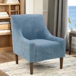Sky Blue Upholstered Shea Accent Chair